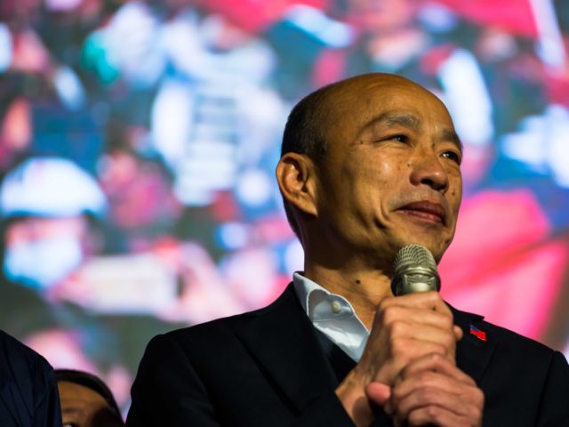TAIPEI, TAIWAN - JANUARY 11: Han Kuo-Yu, presidential candidate for Taiwan's main oppositi