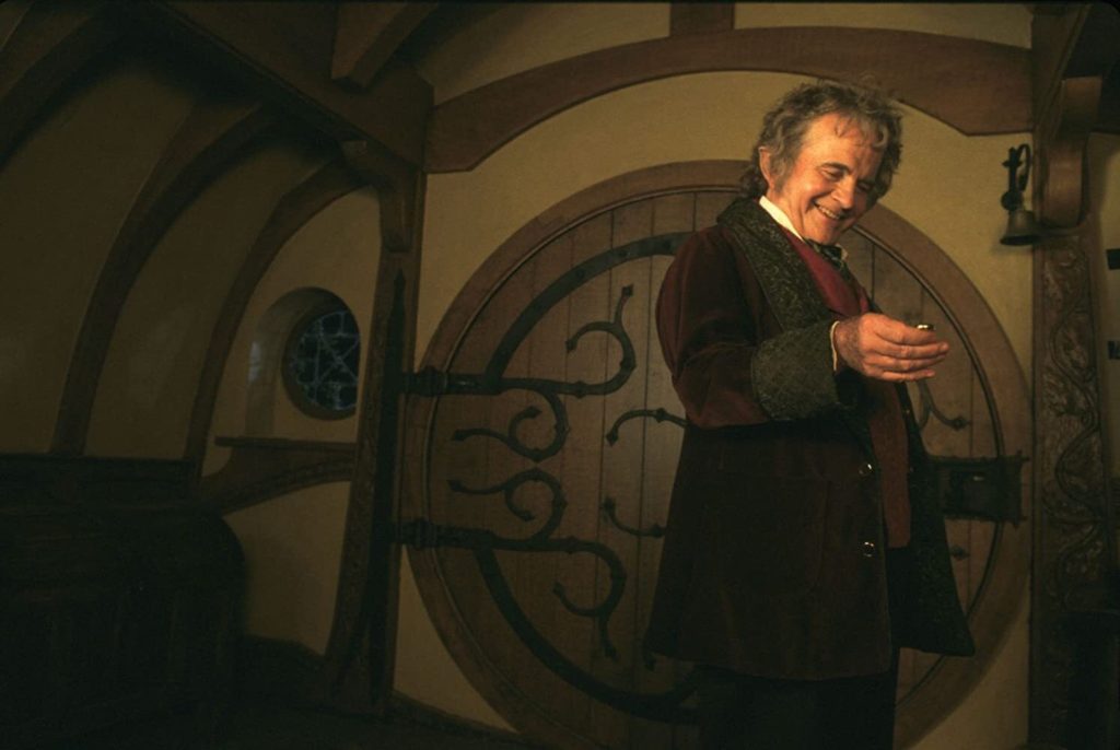 Ian Holm in The Lord of the Rings: The Fellowship of the Ring (2001) New Line Productions, Inc.