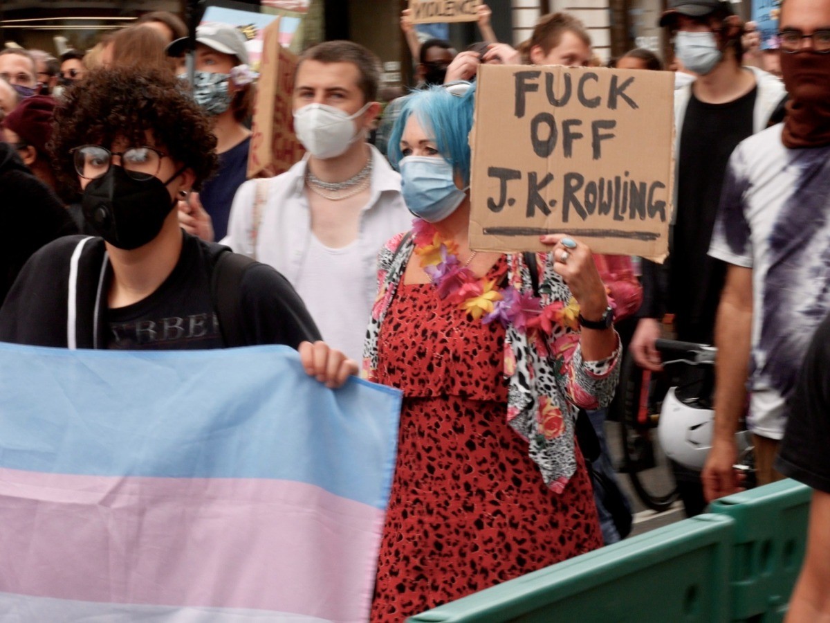 Black Trans Lives Matter Protest in London, June 27, 2020. Kurt Zindulka, Breitbart News