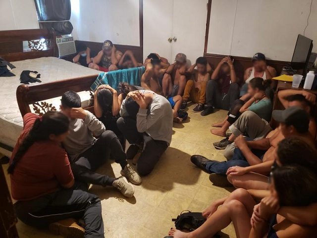 Laredo South Station Border Patrol agents find 33 illegal aliens in a human smuggling stash house near the border with Mexico. (Photo: U.S. Border Patrol/Laredo Sector)