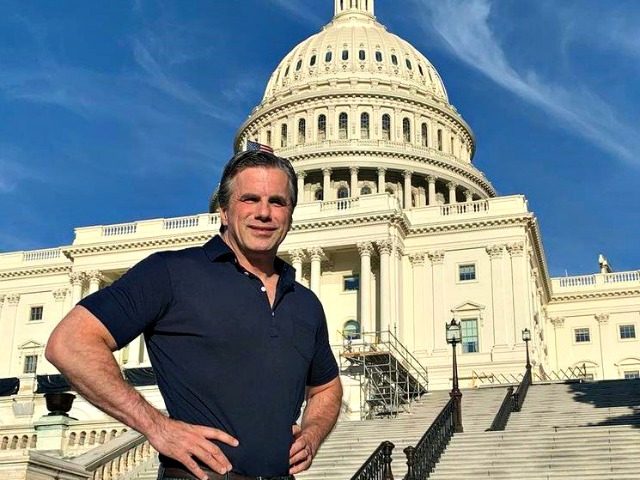 Tom Fitton in front of Capitol