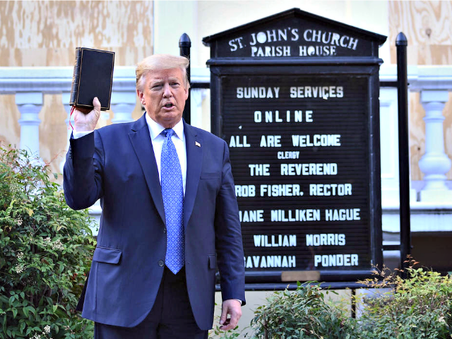 Trump Holds Bible at St. John's Church