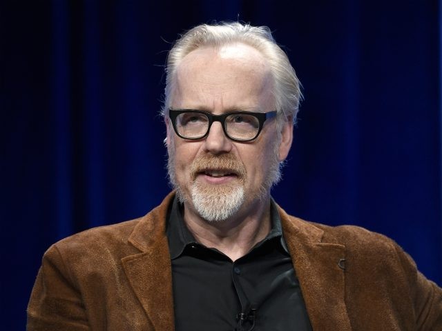 BEVERLY HILLS, CA - JULY 26: Host and executive producer, Adam Savage of 'MythBusters Jr.' speaks onstage during the Discovery Channel/Science Channel portion of the Discovery Communications Summer TCA Event 2018 at The Beverly Hilton Hotel on July 26, 2018 in Beverly Hills, California. (Photo by Amanda Edwards/Getty Images for …