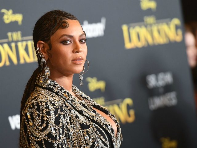 US singer/songwriter Beyonce arrives for the world premiere of Disney's "The Lio