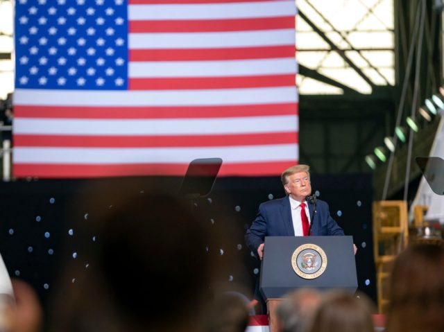President Donald J. Trump delivers remarks after the successful SpaceX Demonstration Missi