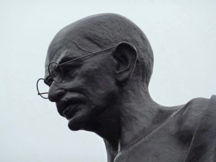 Gandhi statue in Leicester, England