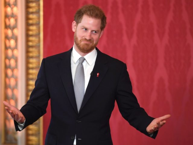 LONDON, ENGLAND - JANUARY 16: Prince Harry, Duke of Sussex, the Patron of the Rugby Football League hosts the Rugby League World Cup 2021 draws at Buckingham Palace on January 16, 2020 in London, England. The Rugby League World Cup 2021 will take place from October 23rd through to November …