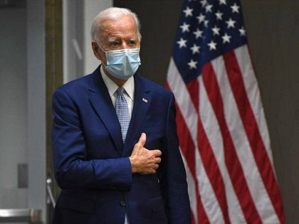 Democratic presidential candidate, former Vice President Joe Biden arrives to speak during