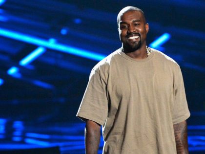 LOS ANGELES, CA - AUGUST 30: Vanguard Award winner Kanye West speaks onstage during the 2015 MTV Video Music Awards at Microsoft Theater on August 30, 2015 in Los Angeles, California. (Photo by Kevork Djansezian/Getty Images)