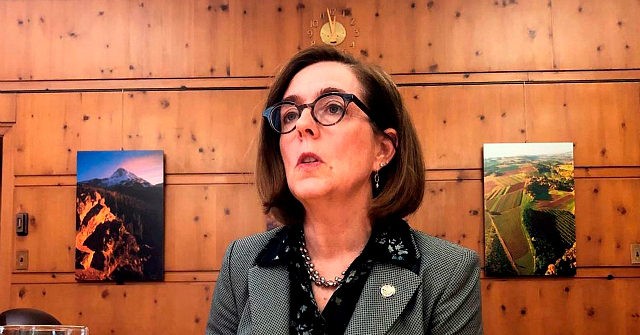 Democrat Oregon Gov. Brown Spotted Maskless as Health Officials Draft More ‘Permanent’ Mask Rules