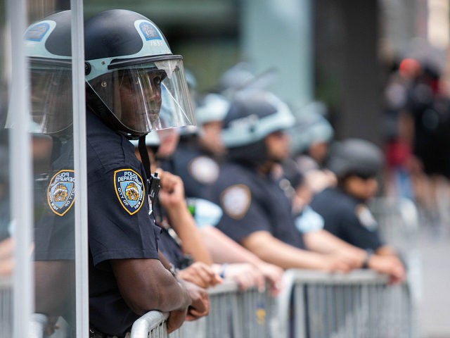 New York City Police Officers In Riot Gear Black Lives Matter Protests