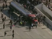 A law enforcement official said that the semi-truck caught on camera hurdling towards a group of protesters on I-35W in Minneapolis was likely an accident, according to a report.