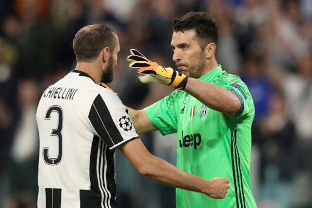 Juventus stalwarts Buffon and Chiellini have been teammates for club and country for much of their careers © AFP/File Valery HACHE