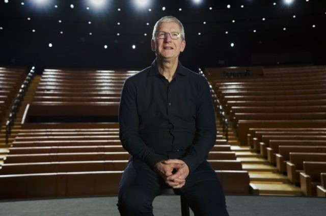 In this photo provided by Apple Inc., CEO Tim Cook delivers the keynote address during the 2020 Apple Worldwide Developers Conference Monday, June 22, 2020, in Cupertino, Calif. At its postponed and now-virtual developers conference, Apple is expected to unveil some modest changes to iPhone operating software and possibly to …