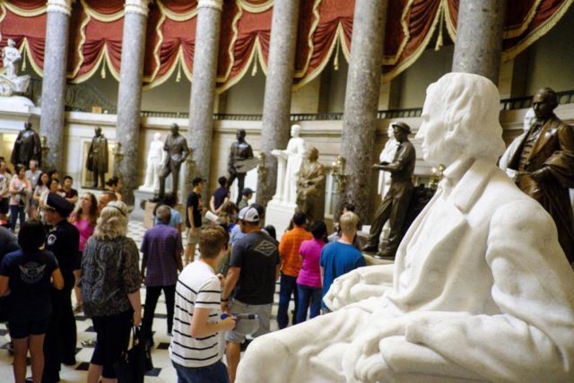 Pelosi renews call to remove Confederate statues from Capitol Hill