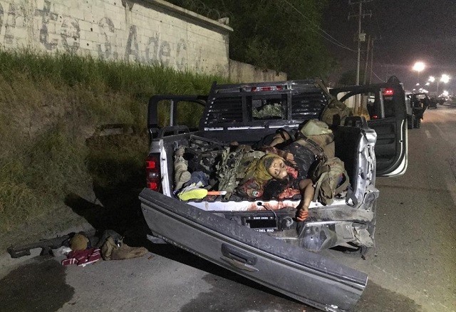 Two of the truck utilized by CDN Los Zetas gunmen had been stolen in the United States. (Photo: Government of Mexico)