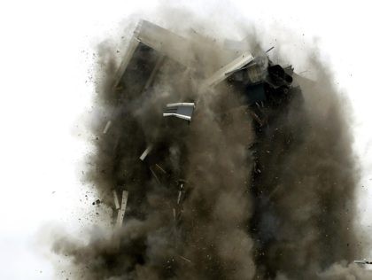 AP File Photo of building demolition by Jacqueline Larma