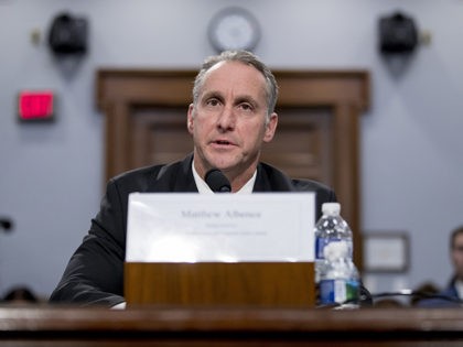 Immigration and Customs Enforcement Acting Director Matthew Albence speaks during a Homeland Security Subcommittee oversight hearing on Capitol Hill in Washington, Thursday, July 25, 2019. (AP Photo/Andrew Harnik)