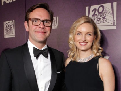 James Murdoch, Chief Operating Officer, 21st Century Fox, and Kathryn Murdoch Hufschmid are seen at FOX's 72nd annual Golden Globe Awards Party at the Beverly Hilton Hotel on Sunday, Jan. 11, 2015, in Beverly Hills, Calif. (Photo by Todd Williamson/Invision for Fox Searchlight/AP Images)