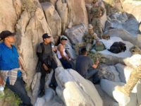 BORSTAR EMT agents medically evaluated and treated the four subjects, who were out of water (Photo: U.S. Border Patrol/El Centro Sector)