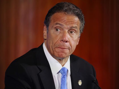 WASHINGTON, DC - MAY 2: New York Governor Andrew Cuomo holds a news conference at the National Press Club May 27, 2020 in Washington, DC. Following a closed-door meeting with President Donald Trump at the White House, Cuomo leveled criticism at Republican senators and other politicians that he said want …