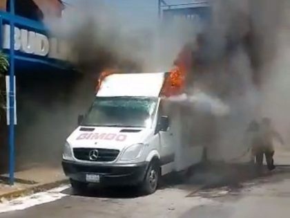 Bimbo Truck burned