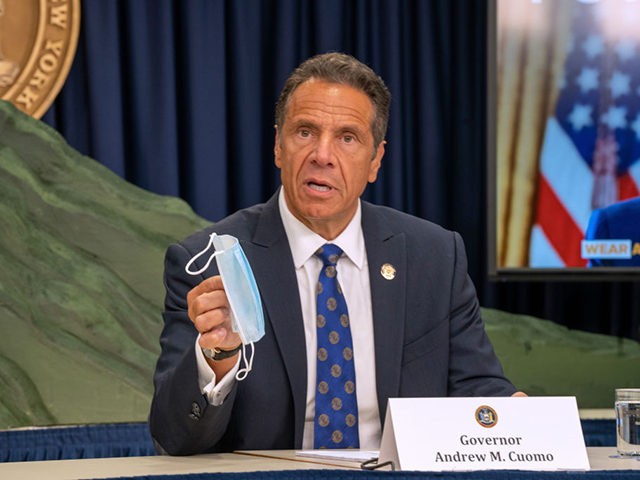 NEW YORK, NY - JULY 6: New York Governor Andrew Cuomo speaks during a COVID-19 briefing on