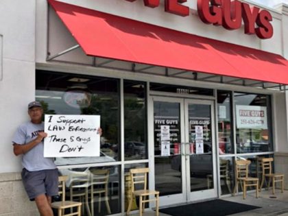 Five Guys Refuses Service to Cops