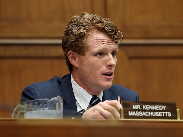WASHINGTON, DC - SEPTEMBER 25: Rep. Joe Kennedy (D-MA) questions Anne Schuchat, principal deputy director of the Centers for Disease Control and Prevention, as she testifies before the House Oversight and Investigations Subcommittee September 25, 2019 in Washington, DC. Schuchat and Norman E. Sharpless, acting commissioner of the Food and …