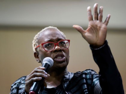 NORTH CHARLESTON, SC - FEBRUARY 26: Nina Turner, National co-chair of the Bernie Sanders campaign, speaks before introducing Democratic presidential candidate Sen. Bernie Sanders (I-VT) during a campaign rally at the Charleston Area Convention Center on February 26, 2020 in North Charleston, South Carolina. South Carolina holds its Democratic presidential …
