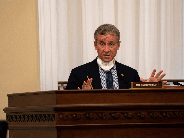 Rep. Matt Cartwright (D-PA) speaks at a hearing with the Subcommittee on Military Construction, Veterans Affairs, and Related Agencies on Capitol Hill in Washington DC, on May 28th, 2020. (Photo by Anna Moneymaker / POOL / AFP) (Photo by ANNA MONEYMAKER/POOL/AFP via Getty Images)