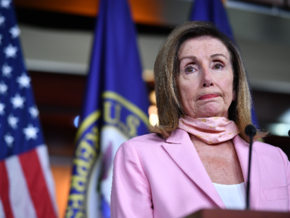 House Speaker Nancy Pelosi speaks during her weakly press conference at the US Capitol in Washington, DC on July 31, 2020. (Photo by MANDEL NGAN / AFP) (Photo by MANDEL NGAN/AFP via Getty Images)
