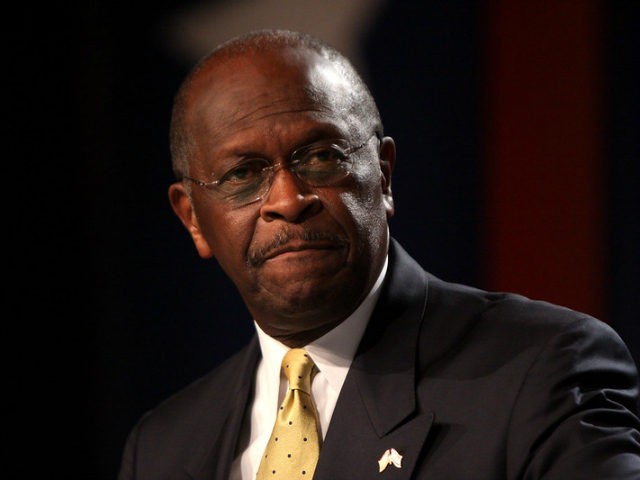 Herman Cain speaking at the Values Voter Summit in Washington, DC.