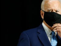 Democratic presidential candidate, former Vice President Joe Biden speaks at Alexis Dupont High School in Wilmington, Del., Tuesday, June 30, 2020. (AP Photo/Patrick Semansky)