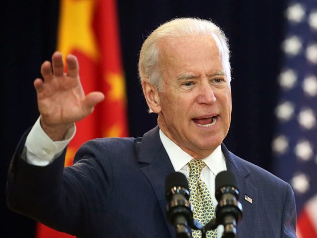 Joe Biden China flag (Alex Wong / Getty)