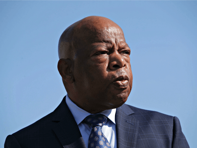 WASHINGTON, DC - SEPTEMBER 25: U.S. Rep. John Lewis (D-GA) listens during a news conference September 25, 2017 on Capitol Hill in Washington, DC. Reps Lewis was joined by Demetrius Nash, who took a walk from Chicago to Washington, to discuss gun violence. (Photo by Alex Wong/Getty Images)