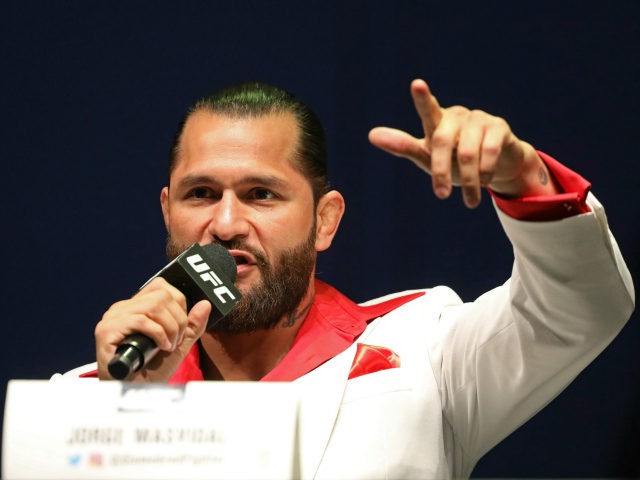 Jorge Masvidal speaks at a news conference for the UFC 244 mixed martial arts event, Thurs