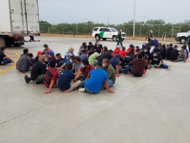 Laredo North Station Border Patrol agents find 66 illegal aliens in a tractor-trailer rig
