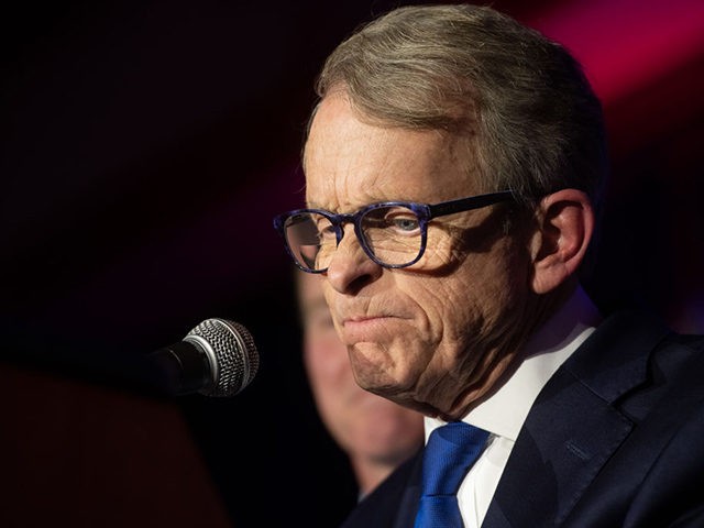 COLUMBUS, OH - NOVEMBER 06: Republican Gubernatorial-elect Ohio Attorney General Mike DeWine gives his victory speech after winning the Ohio gubernatorial race at the Ohio Republican Party's election night party at the Sheraton Capitol Square on November 6, 2018 in Columbus, Ohio. DeWine defeated Democratic Gubernatorial Candidate Richard Cordray to …