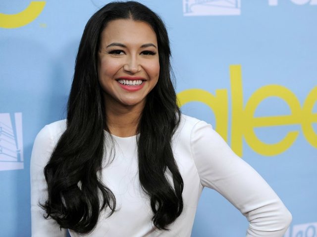 FILE - Naya Rivera, a cast member in the television series "Glee," poses at a sc