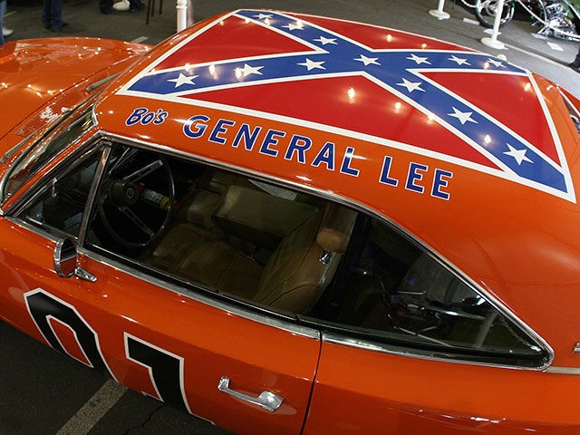 A 1969 Dodge Charger, dubbed "The General Lee" from the TV series "The Dukes of Hazzard",