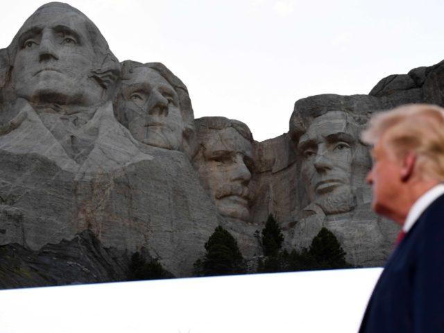 Trump and Mount Rushmore (Saul Loeb / AFP / Getty)