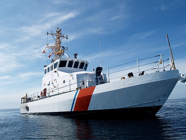 A United States Coast Guard Cutter of the Marine Protector class. This is an 87' vessel ca