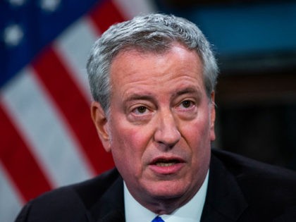 NEW YORK, NY - JANUARY 03: New York Mayor Bill de Blasio speaks to the media during a press conference at City Hall on January 3, 2020 in New York City. The NYPD will take actions to protect the city and residents against any possible retaliation after the deadly US …