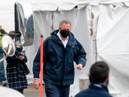 bill de blasio coronavirus hospital