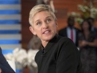 Democratic presidential candidate Hillary Clinton sits with Ellen Degeneres, right, during a commercial break at a at of The Ellen Show in Burbank, Thursday, Oct. 13, 2016. (AP Photo/Andrew Harnik)