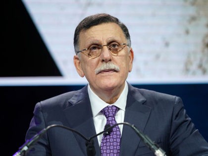 NEW YORK, NEW YORK - SEPTEMBER 23: Fayez Al-sarraj, Prime Minister, Government Of National Accord Of Libya, speaks onstage during the 2019 Concordia Annual Summit - Day 1 at Grand Hyatt New York on September 23, 2019 in New York City. (Photo by Riccardo Savi/Getty Images for Concordia Summit)
