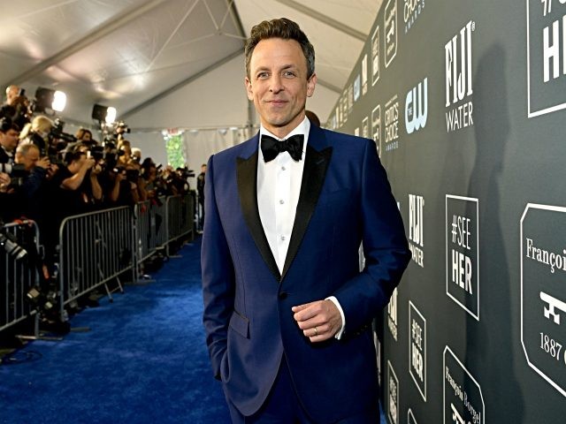 SANTA MONICA, CALIFORNIA - JANUARY 12: Seth Meyers attends the 25th Annual Critics' Choice Awards at Barker Hangar on January 12, 2020 in Santa Monica, California. (Photo by Emma McIntyre/Getty Images)