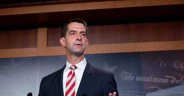 Exclusive–Tom Cotton on Suppression of Breitbart: Facebook Acts Like a 'Wing of the Democratic Party'