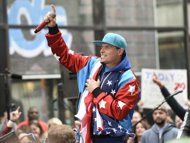 NEW YORK, NY - APRIL 29: Vanilla Ice performs live on stage for NBC's "Today&quo